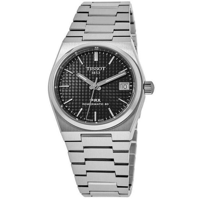 Tissot PRX T-Classic Powermatic 80 Black Dial Automatic T137.207.11.051.00 100M Unisex Watch