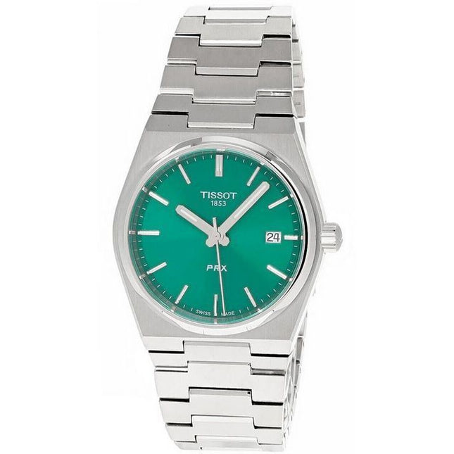 Tissot PRX T-Classic Stainless Steel Green Dial Quartz T137.210.11.081.00 100M Unisex Watch