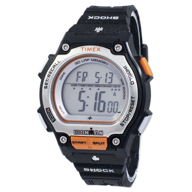 Timex Ironman Shock 30 Lap Alarm Indiglo Digital T5K582 Men's Watch