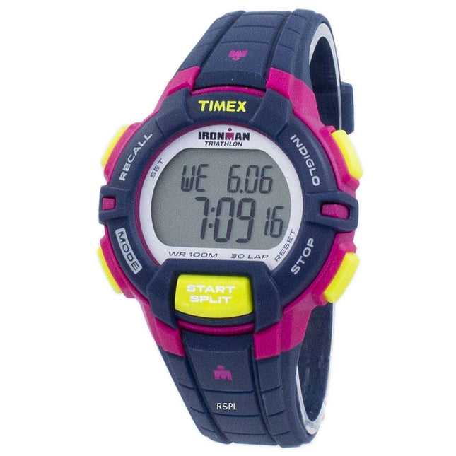 Timex Sports Ironman Triathlon Rugged 30 Lap Indiglo Digital T5K813 Women's Watch