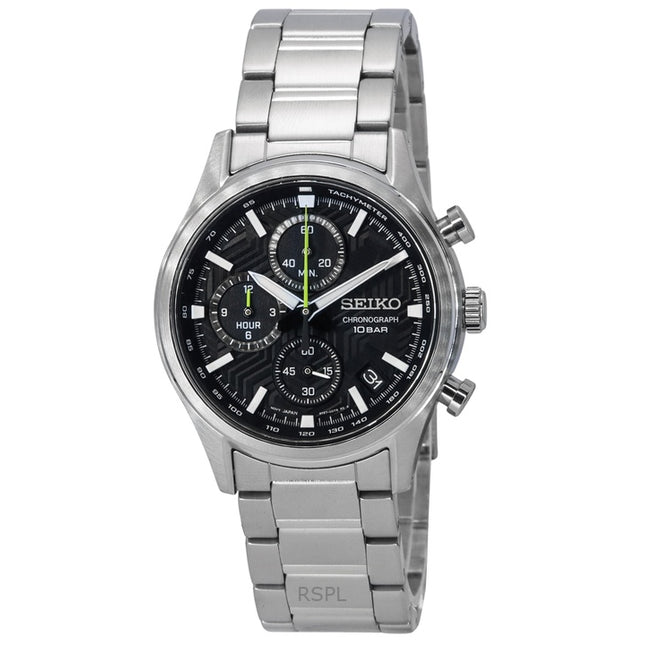 Refurbished Seiko Conceptual Chronograph Black Dial Quartz SSB419P1 100M Men's Watch