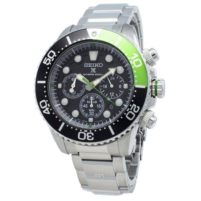 Refurbished Seiko Prospex SSC615 SSC615P1 SSC615P Solar Chronograph Diver's 200M Men's Watch