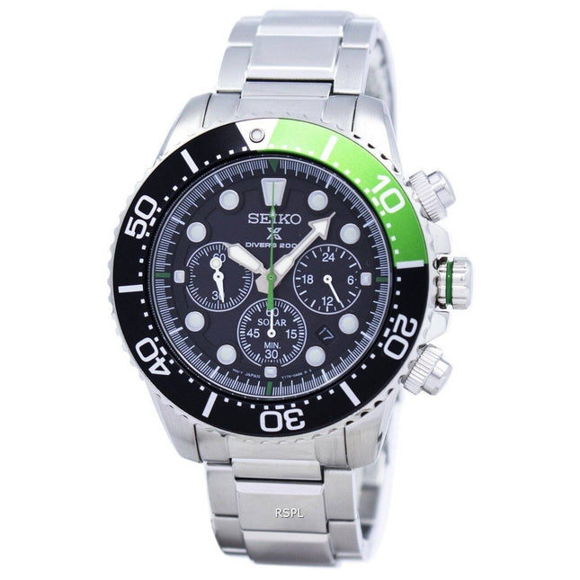 Refurbished Seiko Prospex Diver's Solar Chronograph SSC615 SSC615P1 SSC615P 200M Men's Watch