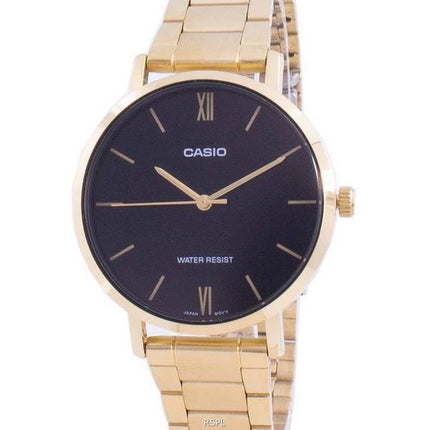 Refurbished Casio Analog Black Dial Quartz LTP-VT01G-1B LTPVT01G-1B Quartz Women's Watch