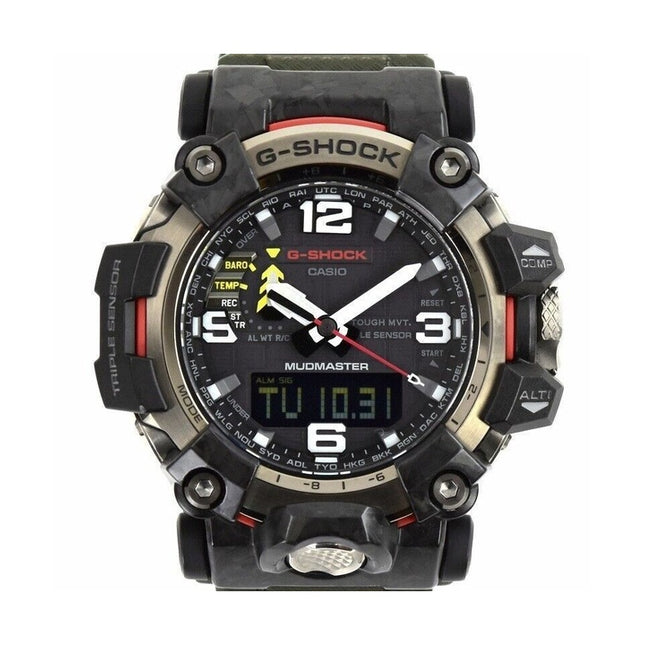 Refurbished Casio G-Shock Mudmaster Analog Digital Resin Strap Black Dial Solar GWG-2000-1A3 200M Men's Watch