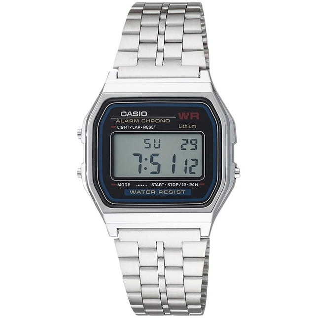 Refurbished Casio Vintage Digital Stainless Steel Quartz A159WA-N1DF Men's Watch