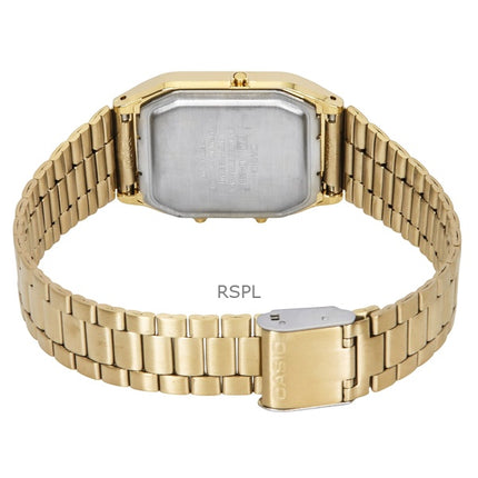 Refurbished Casio Analog Digital Gold Dial Quartz AQ-230GA-9DMQYES Men's Watch