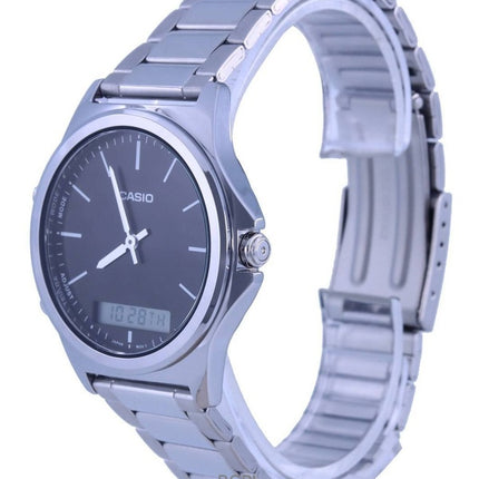 Refurbished Casio Analog Digital Stainless Steel Black Dial Quartz MTP-VC01D-1E Men's Watch