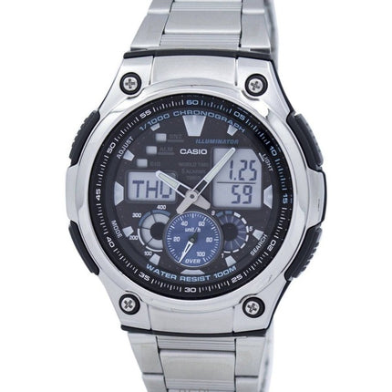 Refurbished Casio Chronograph World Time Analog Digital AQ-190WD-1AV Men's Watch