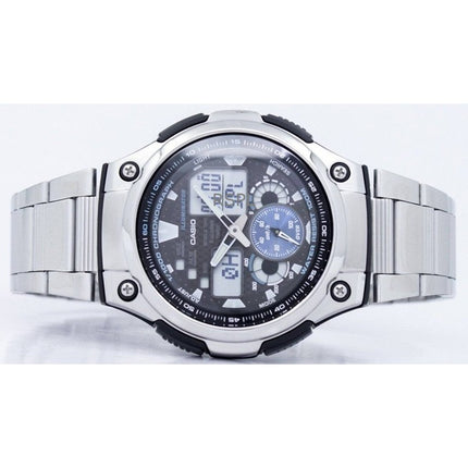 Refurbished Casio Chronograph World Time Analog Digital AQ-190WD-1AV Men's Watch