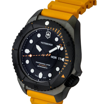 Victorinox Dive Pro Rubber Strap Matt Black Dial Automatic Diver's 241996 300M Men's Watch