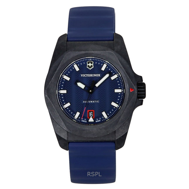 Victorinox I.N.O.X Rubber Strap Blue Dial Automatic Diver's 242022-1 200M Men's Watch With Gift Set