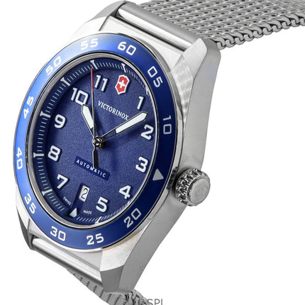 Victorinox Swiss Army Stainless Steel Blue Dial Automatic 242045 100M Men's Watch