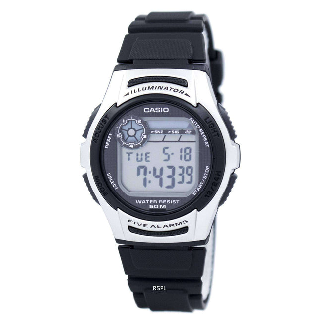 Casio Youth Illuminator Dual Time Digital W-213-1AV W213-1AV Men's Watch