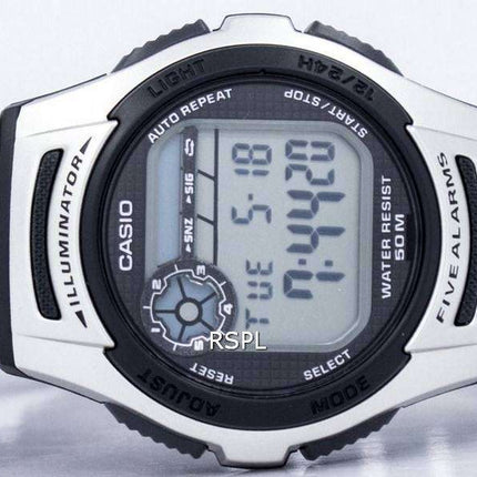 Casio Youth Illuminator Dual Time Digital W-213-1AV W213-1AV Men's Watch