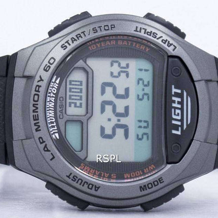 Casio Youth Illuminator Dual Time Digital W-734-1AV W734-1AV Men's Watch