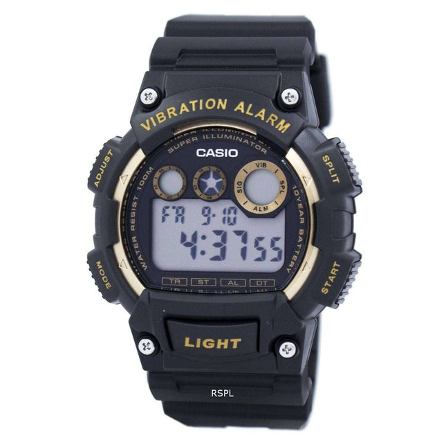 Casio Super Illuminator Vibration Alarm Digital W-735H-1A2V W735H-1A2V Men's Watch