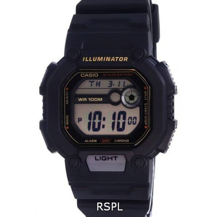 Casio Digital Dial Resin Quartz W-737HX-1A W737HX-1 Quartz 100M Mens Watch