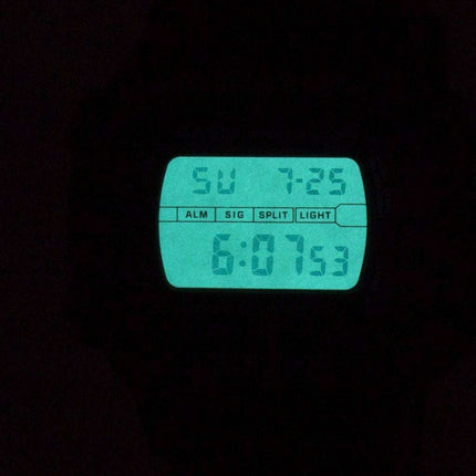 Casio Illuminator Electro Luminescence Chronograph Alarm W-740-1V Men's Watch
