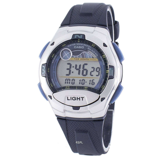 Casio Sports Illuminator Tide Graph Moon Phase Digital W-753-2AV W753-2AV Men's Watch