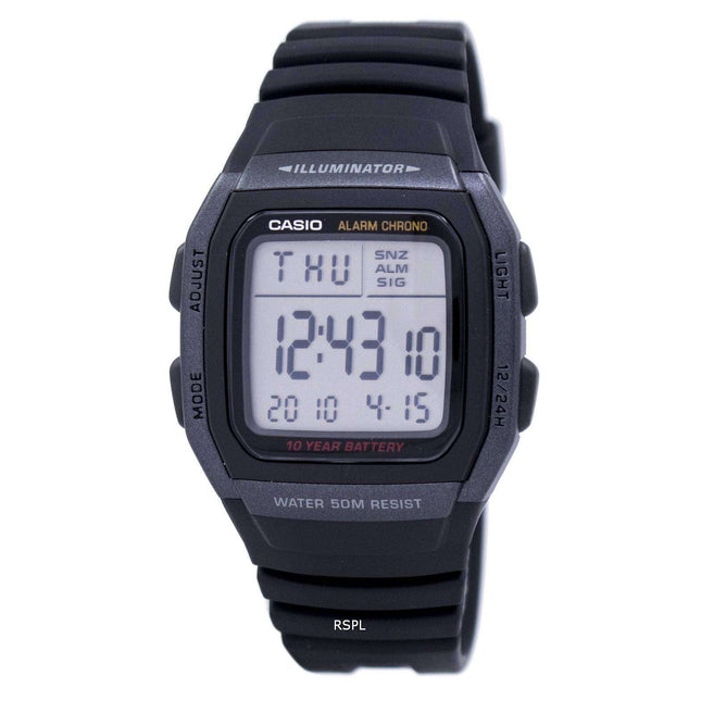 Casio Youth Digital Illuminator W-96H-1BVDF W-96H-1BV Men's Watch