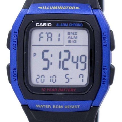 Casio Youth Series Illuminator Alarm Chronograph Digital W-96H-2AV Men's Watch