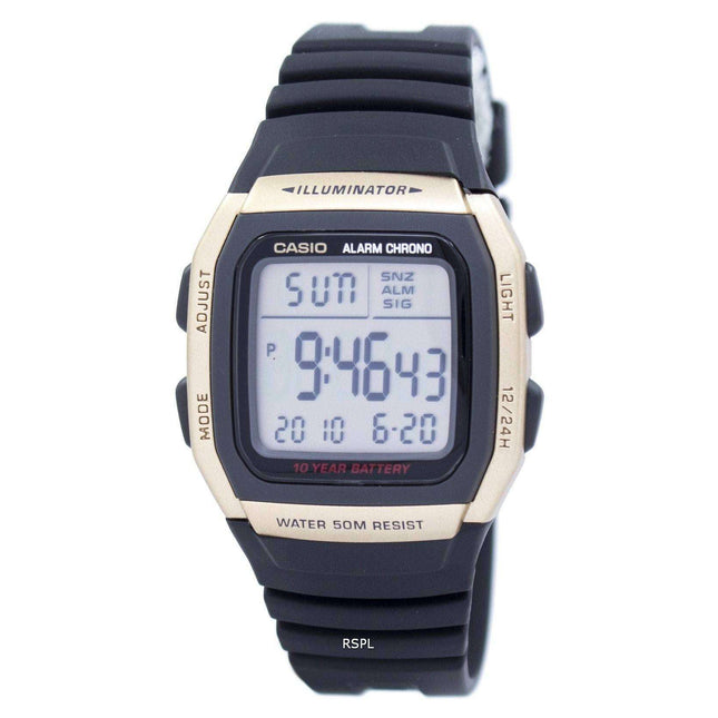 Casio Youth Illuminator Dual Time Alarm Chrono W-96H-9AVDF W96H-9AVDF Men's Watch