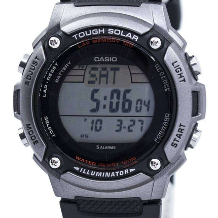 Casio Tough Solar Illuminator Lap Memory 120 Digital W-S200H-1AV Men's Watch