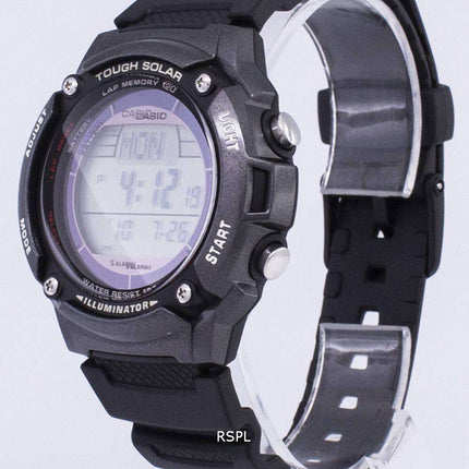 Casio Digital Tough Solar 5 Alarms Illuminator W-S200H-1BVDF Mens Watch