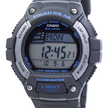 Casio Illuminator Tough Solar Lap Memory Alarm Digital W-S220-8AV Men's Watch