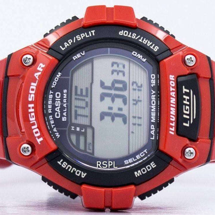 Casio Illuminator Tough Solar Lap Memory Alarm Digital W-S220C-4AV Men's Watch