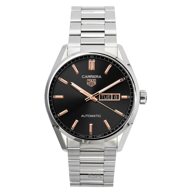 Tag Heuer Carrera Stainless Steel Black Dial Automatic WBN2013.BA0640 100M Men's Watch