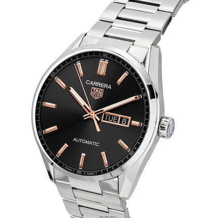 Tag Heuer Carrera Stainless Steel Black Dial Automatic WBN2013.BA0640 100M Men's Watch
