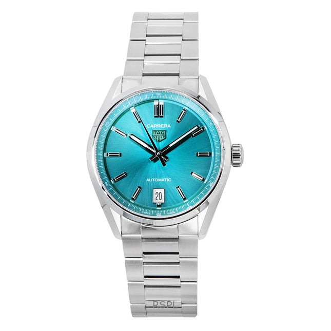 TAG Heuer Carrera Stainless Steel Turquoise Blue Dial Automatic WBN2316.BA0001 Women's Watch