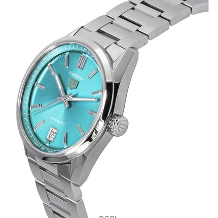 TAG Heuer Carrera Stainless Steel Turquoise Blue Dial Automatic WBN2316.BA0001 Women's Watch