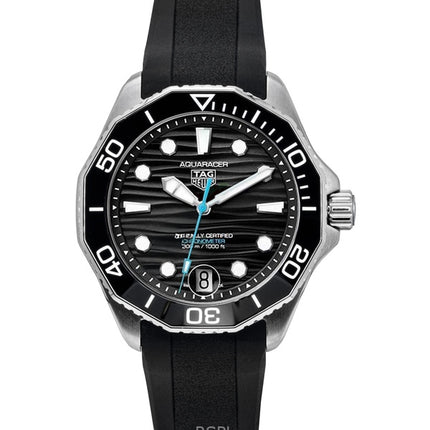 Tag Heuer Aquaracer Rubber Strap Black Dial Automatic Diver's WBP5110.FT6257 300M Men's Watch
