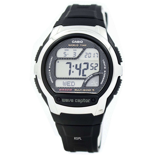 Casio Wave Ceptor Atomic Multiband 5 Digital WV-58E-1AV Mens Watch