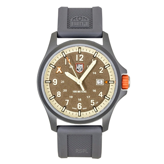 Luminox Bear Grylls Survival Land Rubber Strap Brown Dial Quartz XB.3716 100M Men's Watch