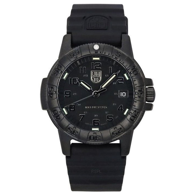Luminox Leatherback SEA Turtle Silicone Strap Black Dial Quartz XS.0301.BO.L 100M Men's Watch