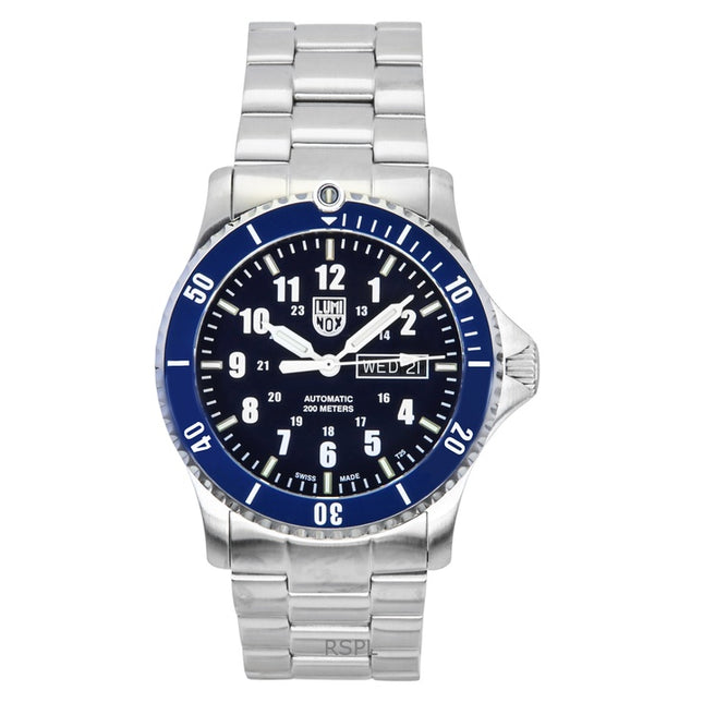 Luminox Sport Timer Stainless Steel Blue Dial Automatic Diver's XS.0924 200M Men's Watch