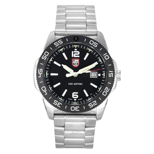 Luminox Pacific Diver Stainless Steel Black Dial Quartz XS.3122 200M Men's Watch
