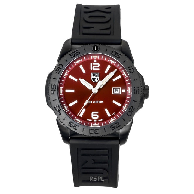 Luminox Pacific Diver Rubber Strap Red Sunray Dial Quartz Diver's XS.3135.B 200M Men's Watch