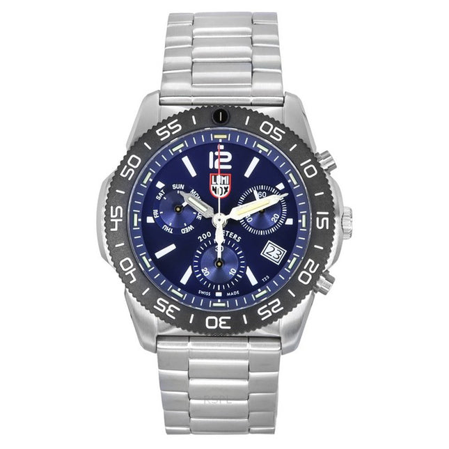 Luminox Pacific Diver Chronograph Stainless Steel Blue Dial Quartz XS.3144 200M Men's Watch