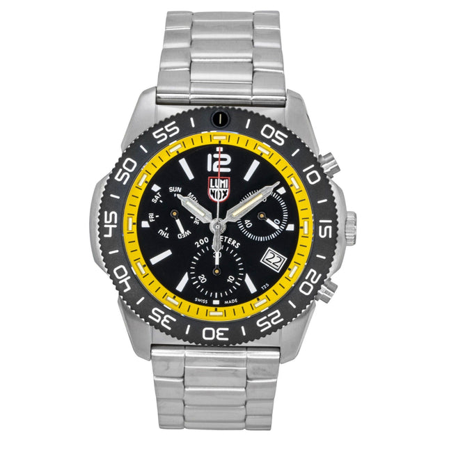 Luminox Pacific Diver Chronograph Stainless Steel Black Dial Quartz Diver's XS.3145.M 200M Men's Watch