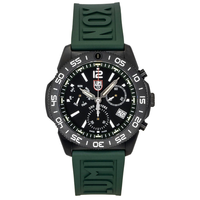 Luminox Pacific Diver Chronograph Rubber Strap Black Dial Quartz Diver's XS.3147 200M Men's Watch