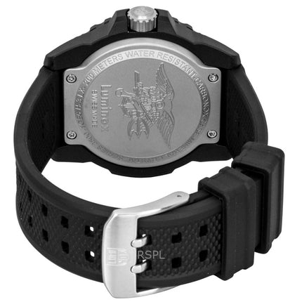 Luminox Navy Seal Rubber Strap Black Dial Quartz Diver's XS.3501.F 200M Men's Watch