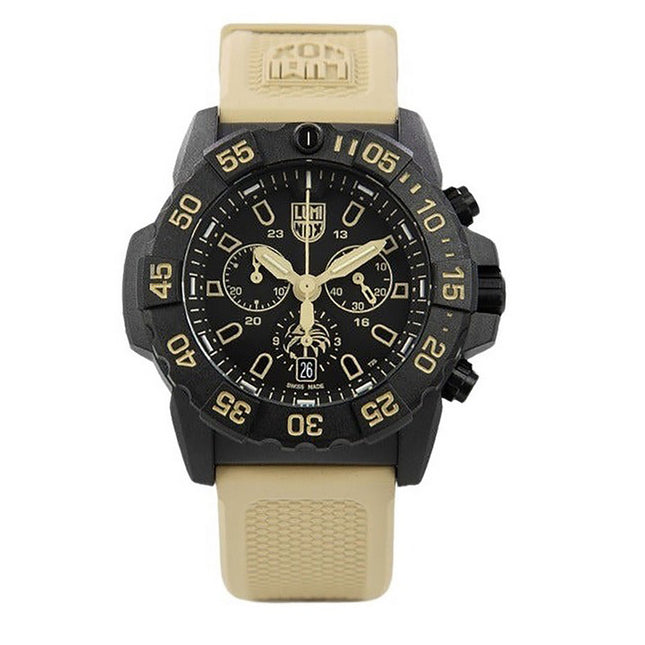 Luminox Navy Seal Foundation Chronograph Black Dial Quartz Divers XS.3590.NSF.SET 200M Men's Watch With Extra Strap