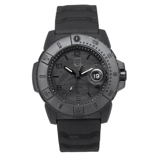 Luminox Navy Seal Foundation Rubber Strap Black Dial Quartz Diver's XS.3601.BO.NSF 200M Men's Watch