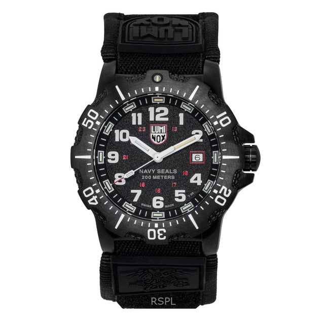 Luminox Navy Seal Military Rubber Strap Black Dial Quartz Diver's XS.4231.SET 200M Men's Watch With Gift Set