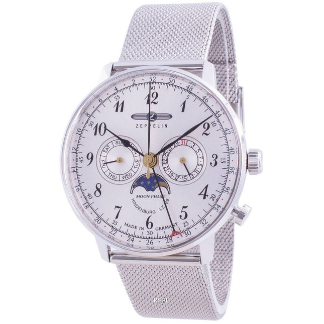 Zeppelin Hindenburg LZ129 7036M-1 7036M1 Quartz Moon Phase Men's Watch